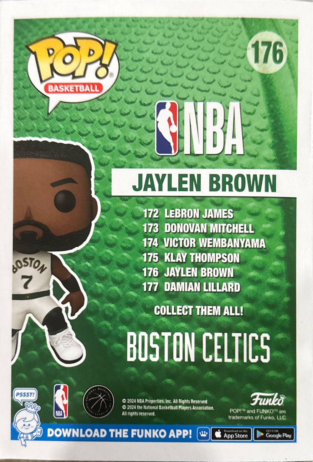Jaylen Brown - NBA vinyl figure collectible [Barcode 889698821339] - Main Image 2
