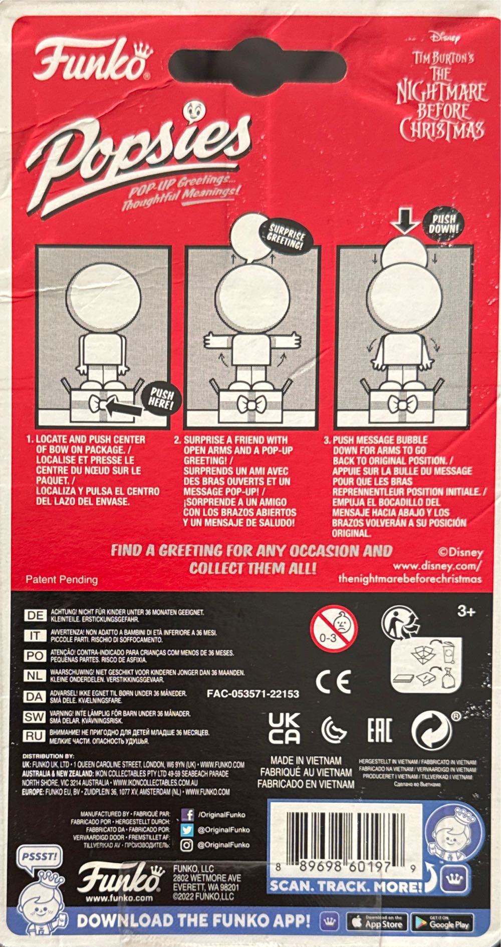 Oogie Boogie - The Nightmare Before Christmas vinyl figure collectible [Barcode 889698601979] - Main Image 2