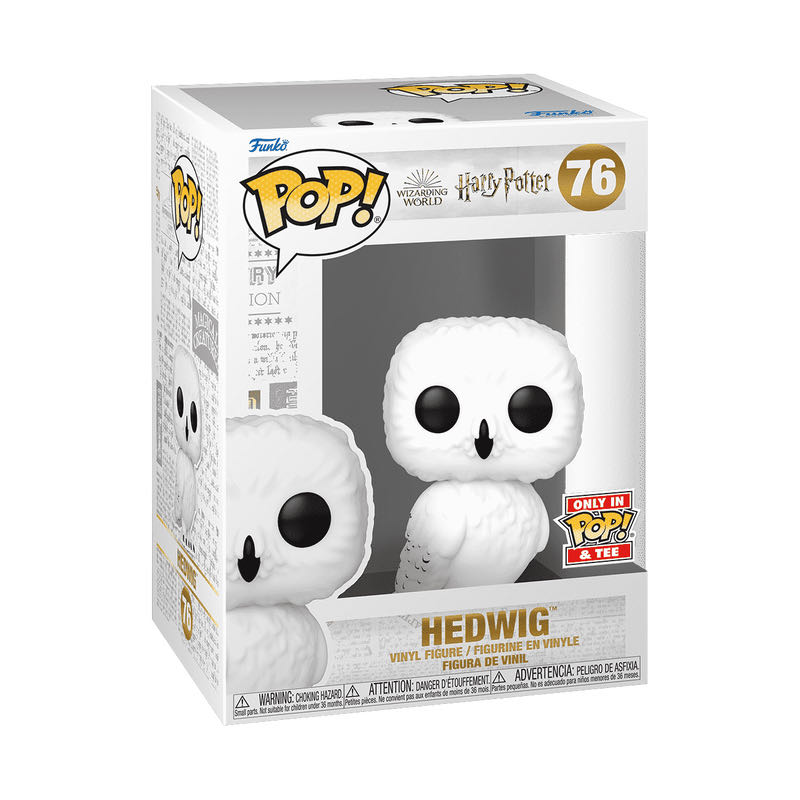Hedwig Pop & Tee Set - Harry Potter vinyl figure collectible - Main Image 2