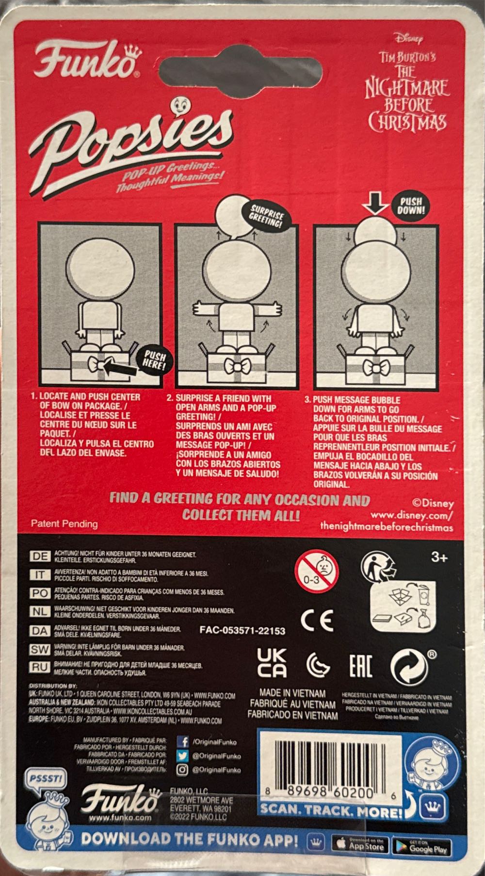 Jack Skellington  - The Nightmare Before Christmas vinyl figure collectible [Barcode 889698602006] - Main Image 3