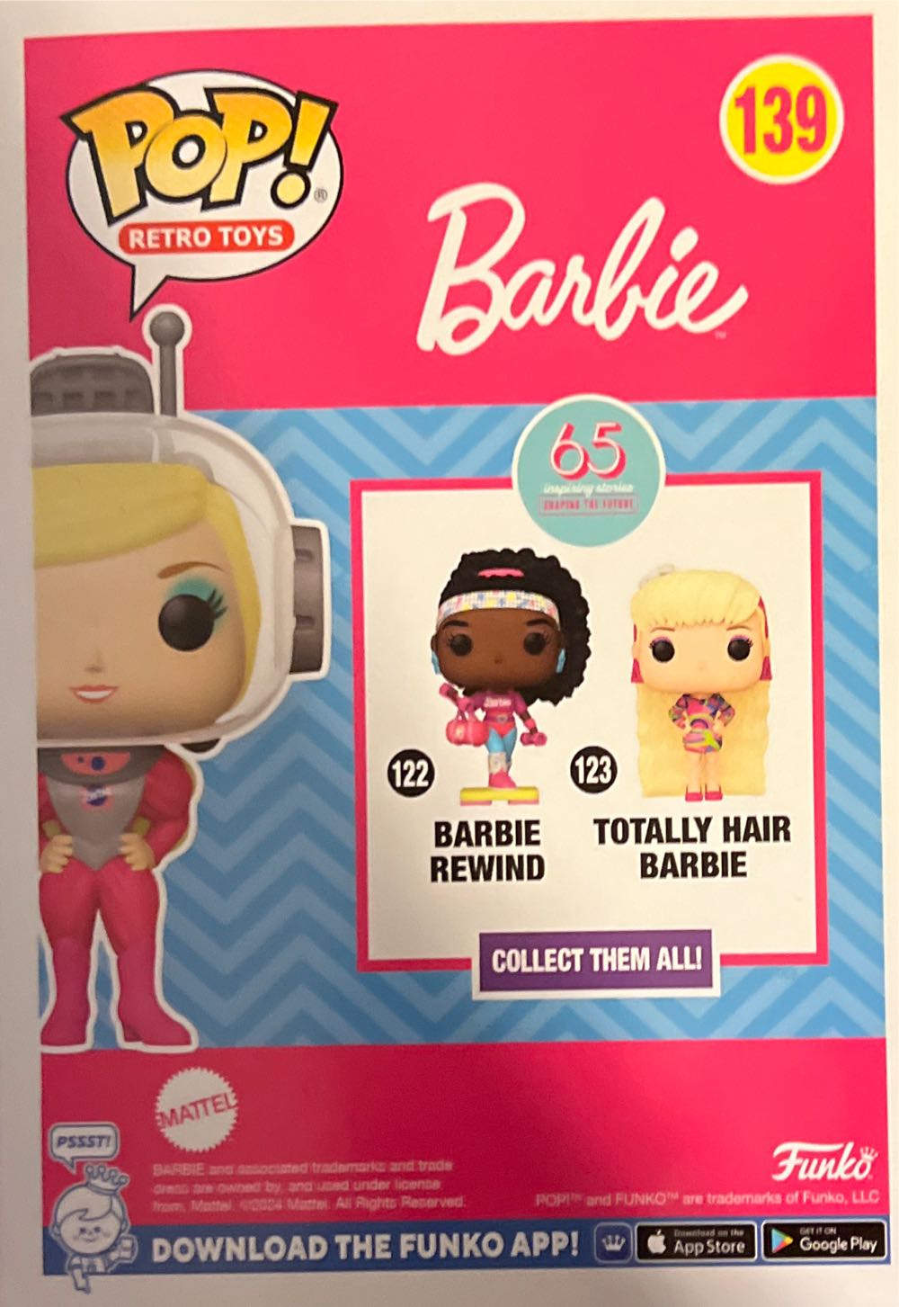 Barbie Astronaut - Barbie vinyl figure collectible [Barcode 889698810524] - Main Image 2