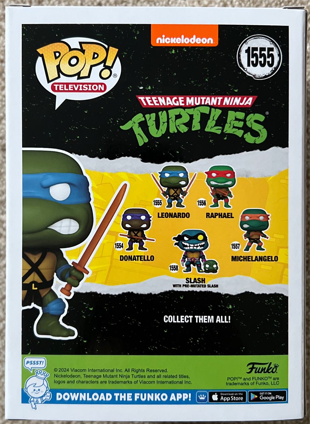 Leonardo - 1555 (teenage Mutant Ninja Turtles) Funko Pop Television - Teenage Mutant Ninja Turtles vinyl figure collectible [Barcode 889698780544] - Main Image 3