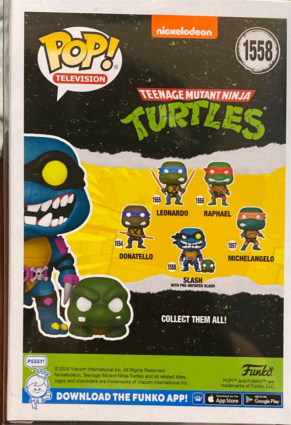 Slash Ninja Turtles - 1558 Funko Pop Television - Teenage Mutant Ninja Turtles vinyl figure collectible [Barcode 889698780483] - Main Image 3