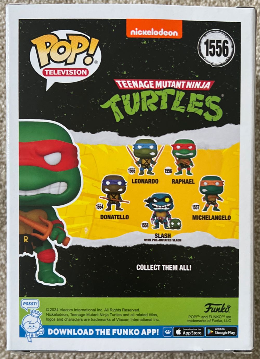 TMNT: Raphael Raffaello 1556 Ninja Turtles Funko Pop Television - Teenage Mutant Ninja Turtles vinyl figure collectible [Barcode 889698780513] - Main Image 3