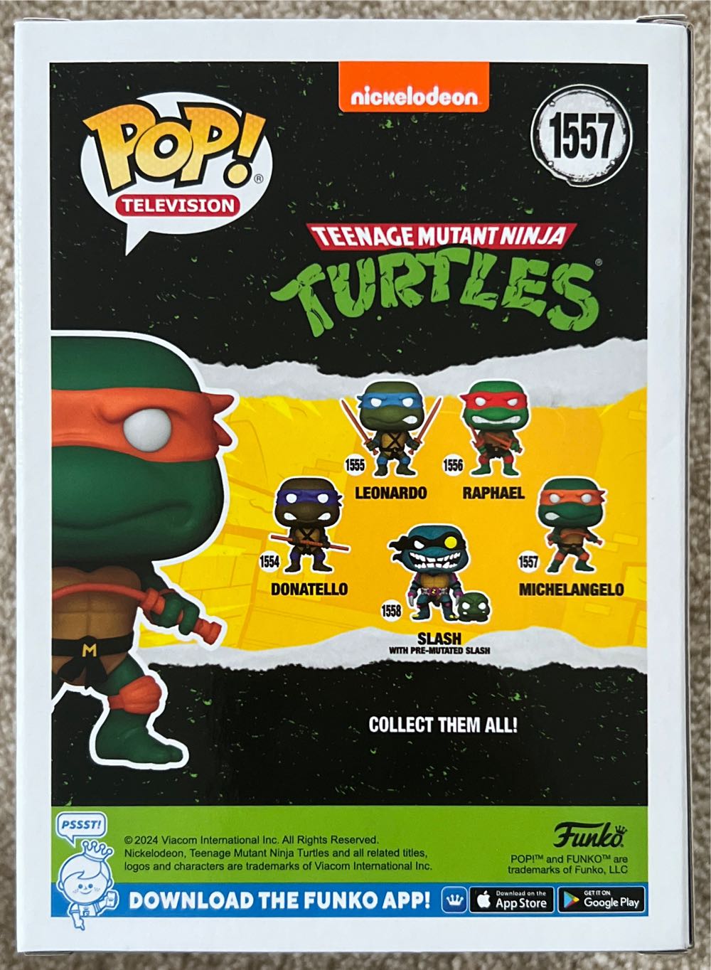 Michelangelo (ninja Turtles) 1557 Funko Pop Television - Teenage Mutant Ninja Turtles vinyl figure collectible [Barcode 889698780506] - Main Image 3