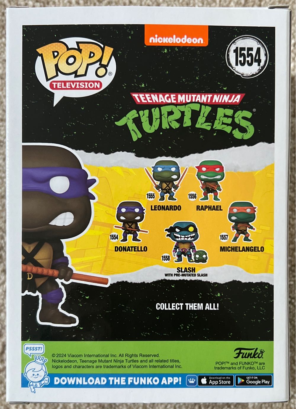 TMNT: Donatello, #1554 - Teenage Mutant Ninja Turtles vinyl figure collectible [Barcode 889698780490] - Main Image 3