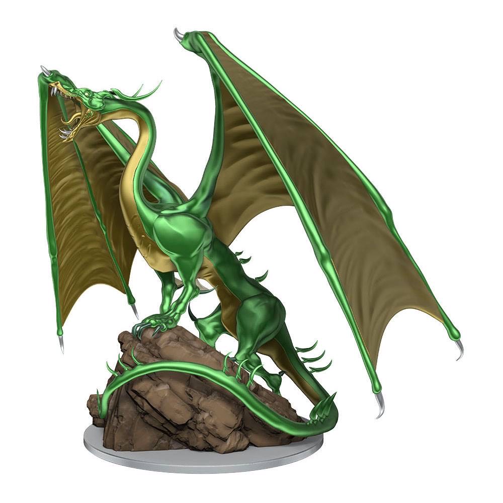 Nolzur’s Marvelous Miniatures: Young Emerald Dragon - Dungeons & Dragons vinyl figure collectible [Barcode 634482904916] - Main Image 3