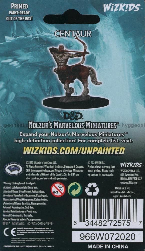 Nolzur’s Marvelous Miniatures: Centaur - Dungeons & Dragons vinyl figure collectible [Barcode 634482725757] - Main Image 4