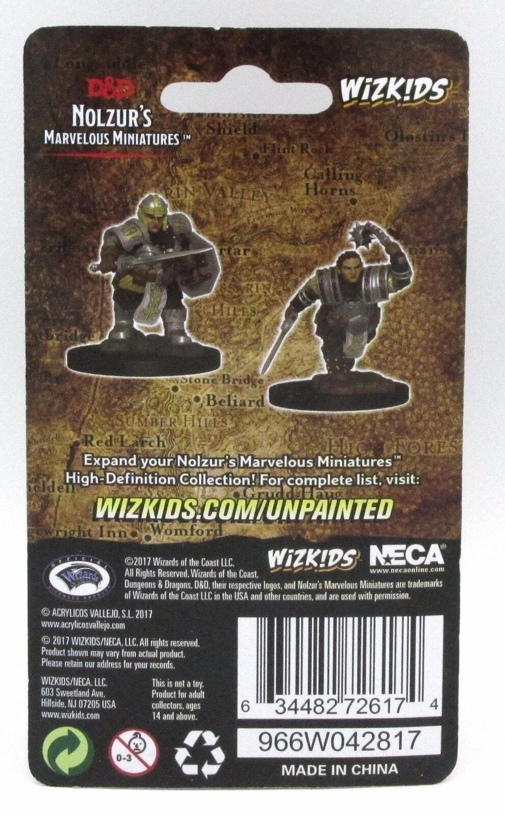 Nolzur’s Marvelous Miniatures: Female Fighter Dwarf - Dungeons & Dragons vinyl figure collectible [Barcode 634482726174] - Main Image 2
