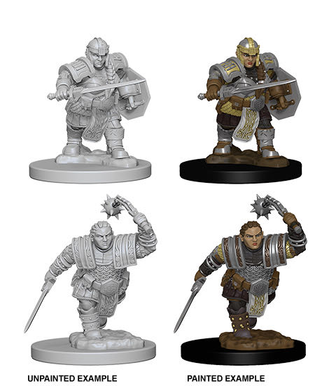Nolzur’s Marvelous Miniatures: Female Fighter Dwarf - Dungeons & Dragons vinyl figure collectible [Barcode 634482726174] - Main Image 3
