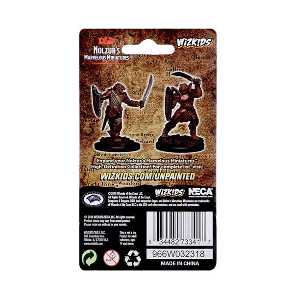 Nolzur’s Marvelous Miniatures: Dragonborn Female Paladin - Dungeons & Dragons vinyl figure collectible [Barcode 634482733417] - Main Image 2