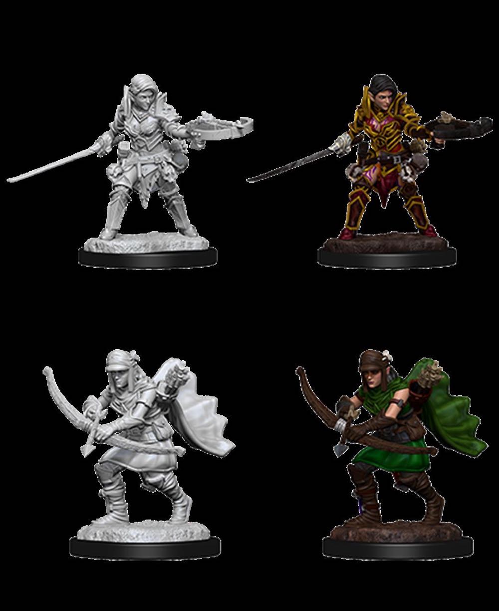 Pathfinder Battles Deep Cuts Half-elf Female Ranger - Dungeons & Dragons vinyl figure collectible [Barcode 634482735459] - Main Image 4