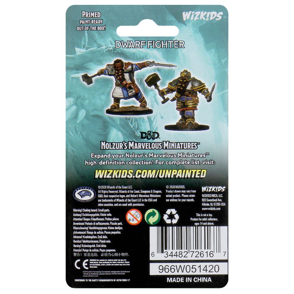 Nolzur’s Marvelous Miniatures: Dwarf Male Fighter - Dungeons & Dragons vinyl figure collectible [Barcode 634482726167] - Main Image 2