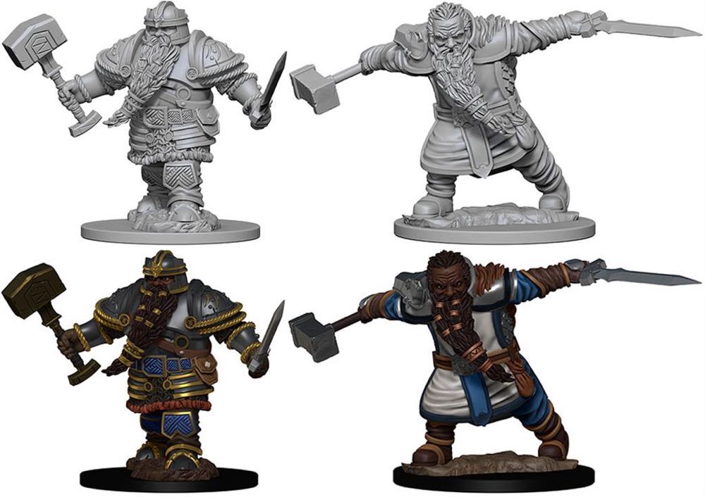 Nolzur’s Marvelous Miniatures: Dwarf Male Fighter - Dungeons & Dragons vinyl figure collectible [Barcode 634482726167] - Main Image 3