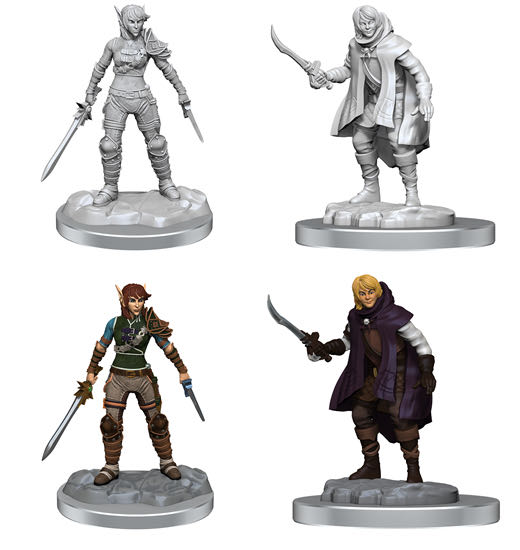 Nolzur’s Marvelous Miniatures: Elf Rogue & Half-elf Rogue Protégé - Dungeons & Dragons vinyl figure collectible [Barcode 634482905821] - Main Image 3