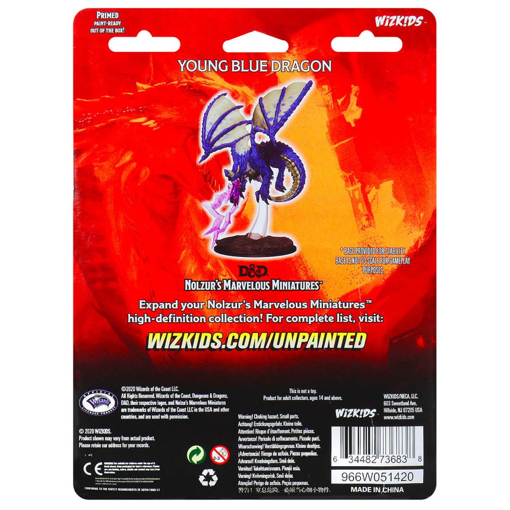 Nolzur’s Marvelous Miniatures: Young Blue Dragon - Dungeons & Dragons vinyl figure collectible [Barcode 634482903223] - Main Image 2