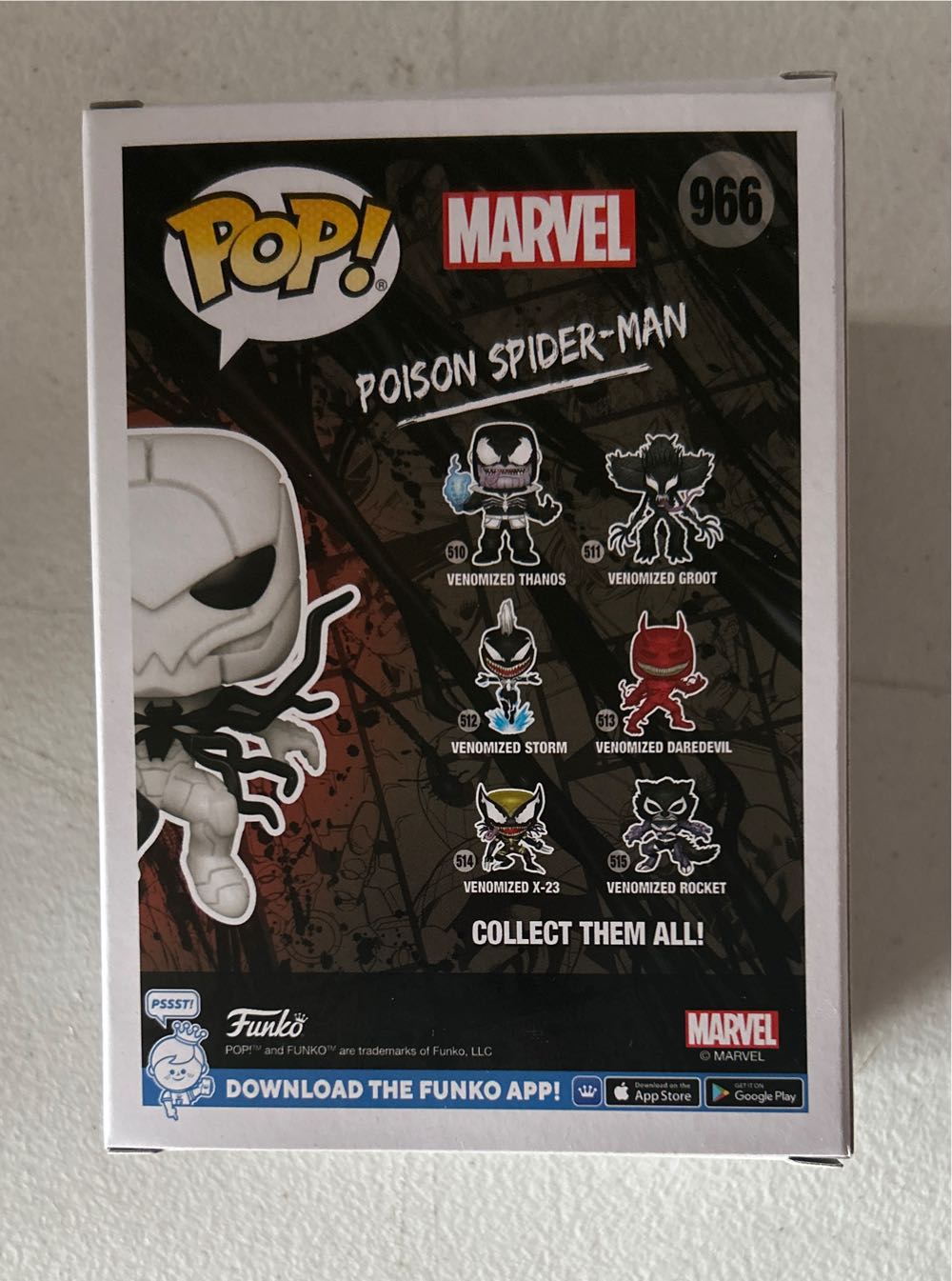 #966 MARVEL: Venom: Poison Spider-man (Entertainment Earth Exclusive) - Marvel Universe vinyl figure collectible [Barcode 889698607094] - Main Image 3