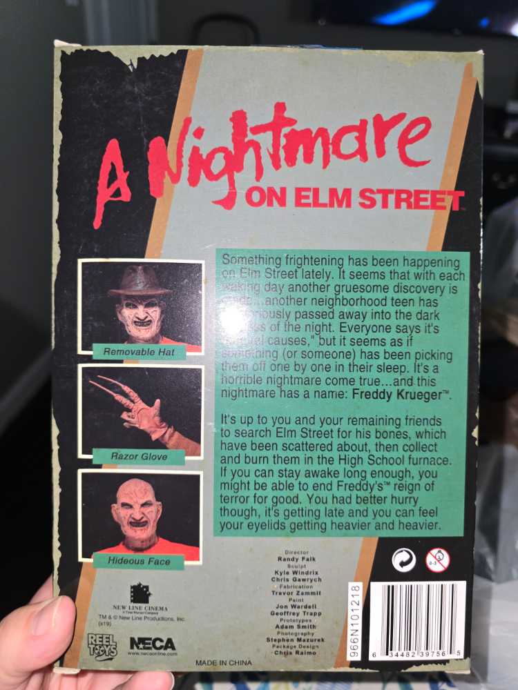 Freddy Krueger Neca Les Griffes De La Nuit Freddy Krueger Classic Figurine 18cm  vinyl figure collectible [Barcode 634482397565] - Main Image 3