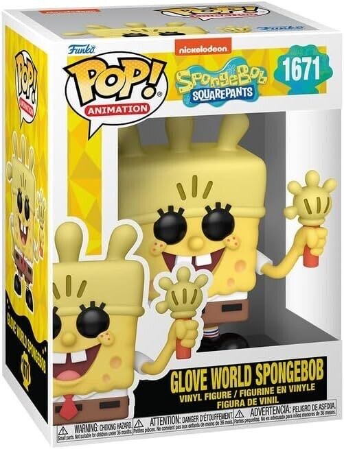 Funko Pop! Animation: Spongebob Squarepants 25th Glove World Spongebob - SpongeBob SquarePants vinyl figure collectible [Barcode 889698757348] - Main Image 2