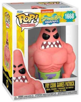 Funko Pop! Animation: Spongebob Squarepants 25th Anniversary Fry Cook Games Patrick - SpongeBob SquarePants vinyl figure collectible [Barcode 889698757362] - Main Image 2