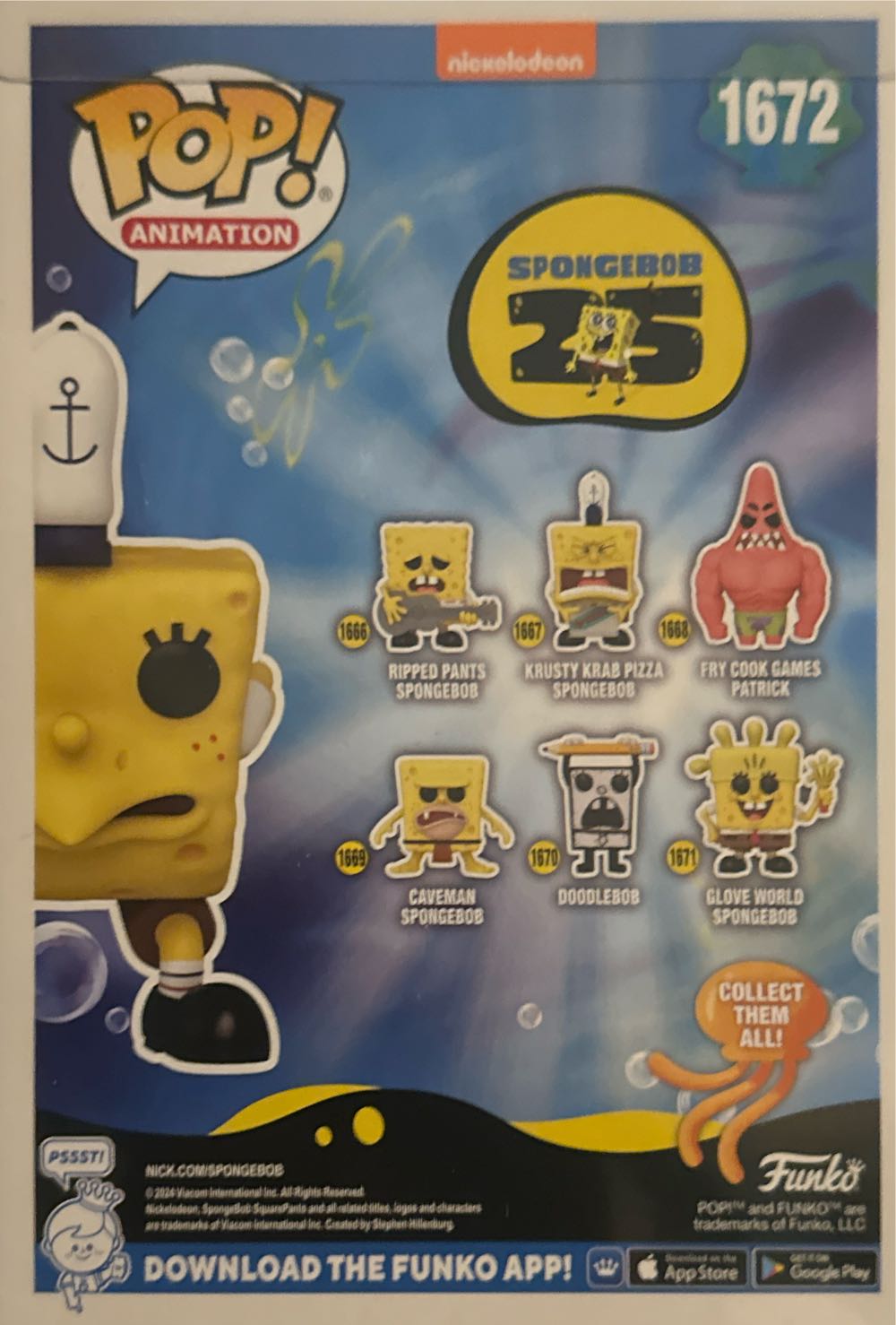 25th Anniversary Mocking Spongebob Pop! Spongebob Squarepants Mocking Us Exclusive Pop - SpongeBob SquarePants vinyl figure collectible [Barcode 889698784986] - Main Image 2