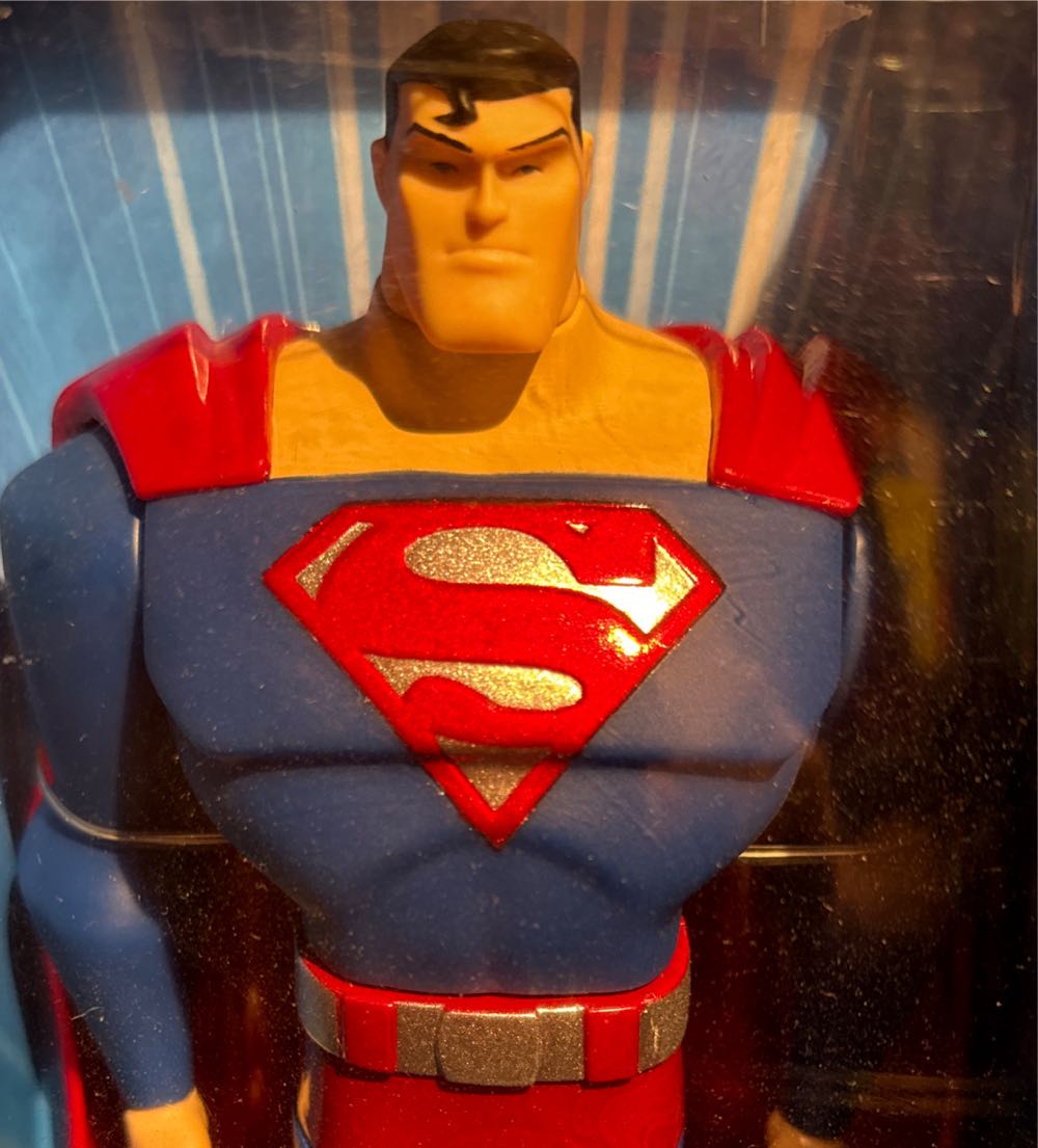 Justice League Unlimited Superman 10 Inch 25cm Dc Super Heroes Blue Box  vinyl figure collectible [Barcode 027084268591] - Main Image 2