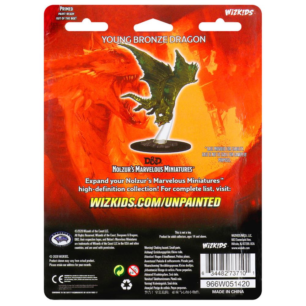 Nolzur’s Marvelous Miniatures: Young Bronze Dragon - Dungeons & Dragons vinyl figure collectible [Barcode 634482737101] - Main Image 2
