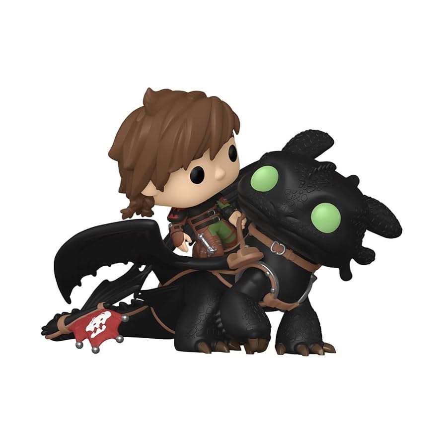 Funko Pop! Rides How To Train Your Dragon 2 Hiccup With Toothless Ride Pop Deluxe & #123 New - How to Train Your Dragon vinyl figure collectible [Barcode 889698811811] - Main Image 2