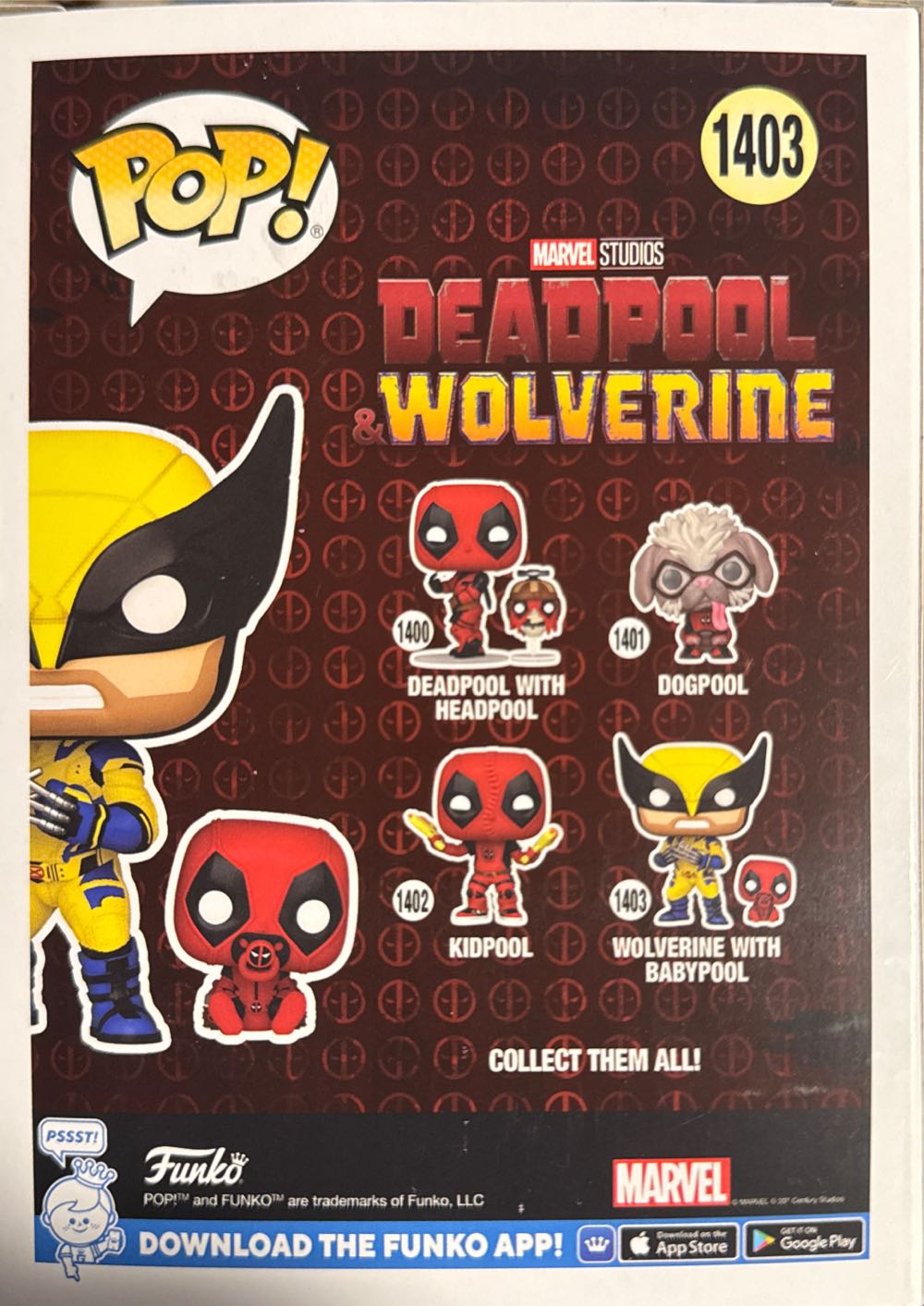 Wolverine (With Babypool) #1403 - Deadpool vinyl figure collectible [Barcode 889698823821] - Main Image 4