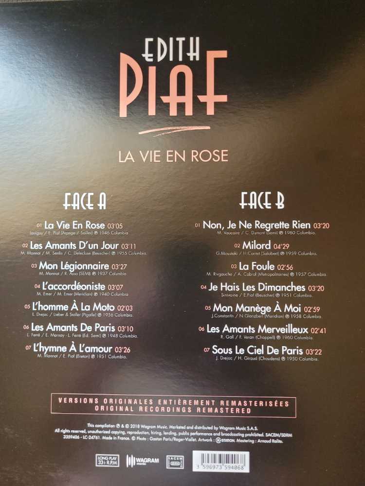 Edith Piaf - La Vie En Rose  vinyl figure collectible [Barcode 3596973594068] - Main Image 2