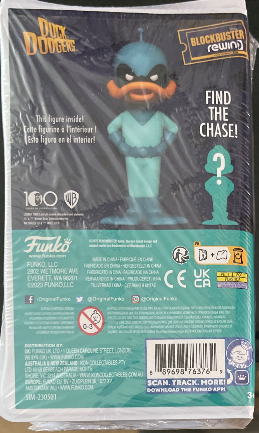 Funko Rewind Duck Dodgers: Duck Dodgers (CHASE)  vinyl figure collectible [Barcode 889698763769] - Main Image 2