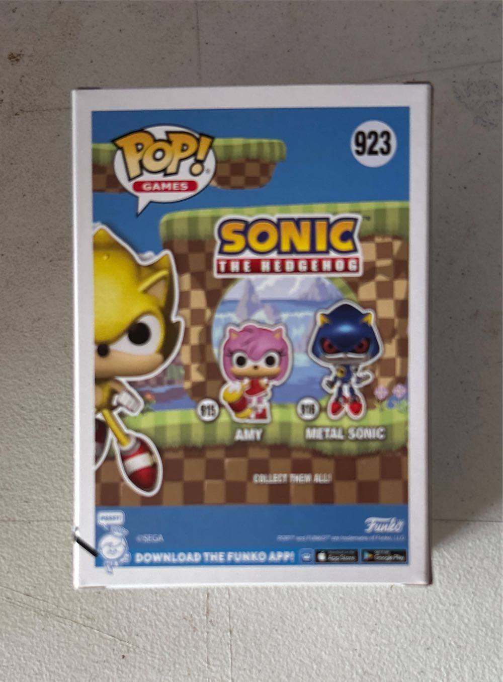 #923 Games: Sonic The Hedgehog: Super Sonic (Chase) - Sonic the Hedgehog vinyl figure collectible [Barcode 889698715324] - Main Image 3