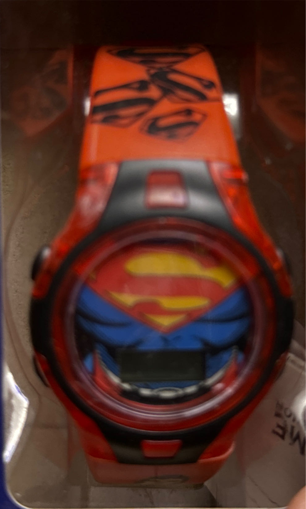 Superman flashing digital watch for kids  vinyl figure collectible - Main Image 2