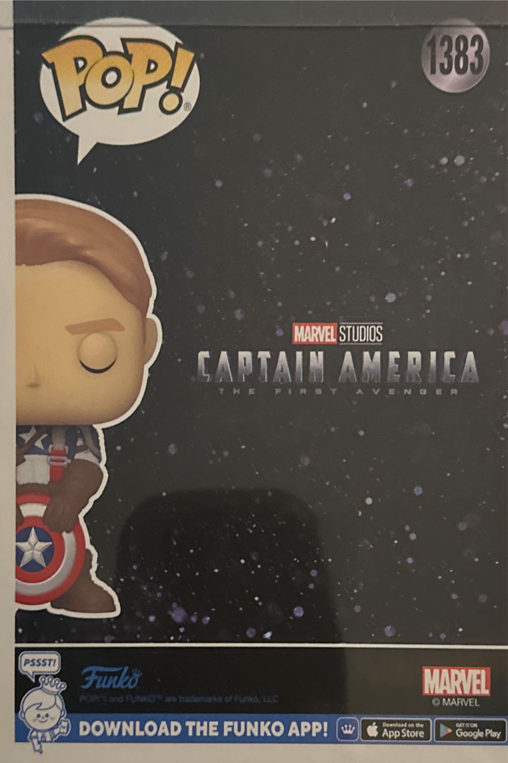 Marvel $70 Captain America Unmasked Upper Deck - Marvel Universe vinyl figure collectible - Main Image 2