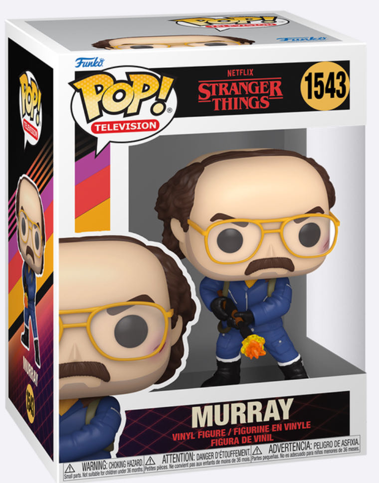 Murray With Flamethrower - Stranger Things vinyl figure collectible [Barcode 889698744188] - Main Image 2