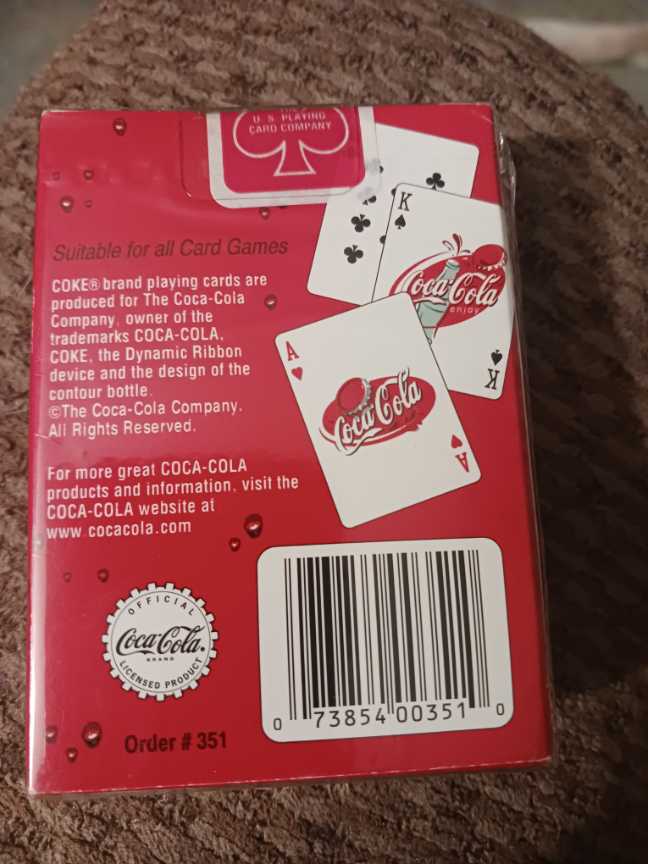Coca-Cola Playing Cards Coca-Cola Bottle(Red) - Coca-Cola vinyl figure collectible - Main Image 2