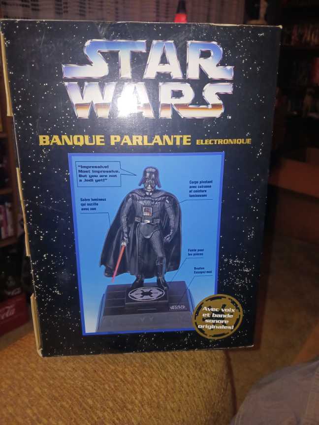 Star Wars Coin Bank Talking Darth Vader 1996 - Star Wars vinyl figure collectible - Main Image 2