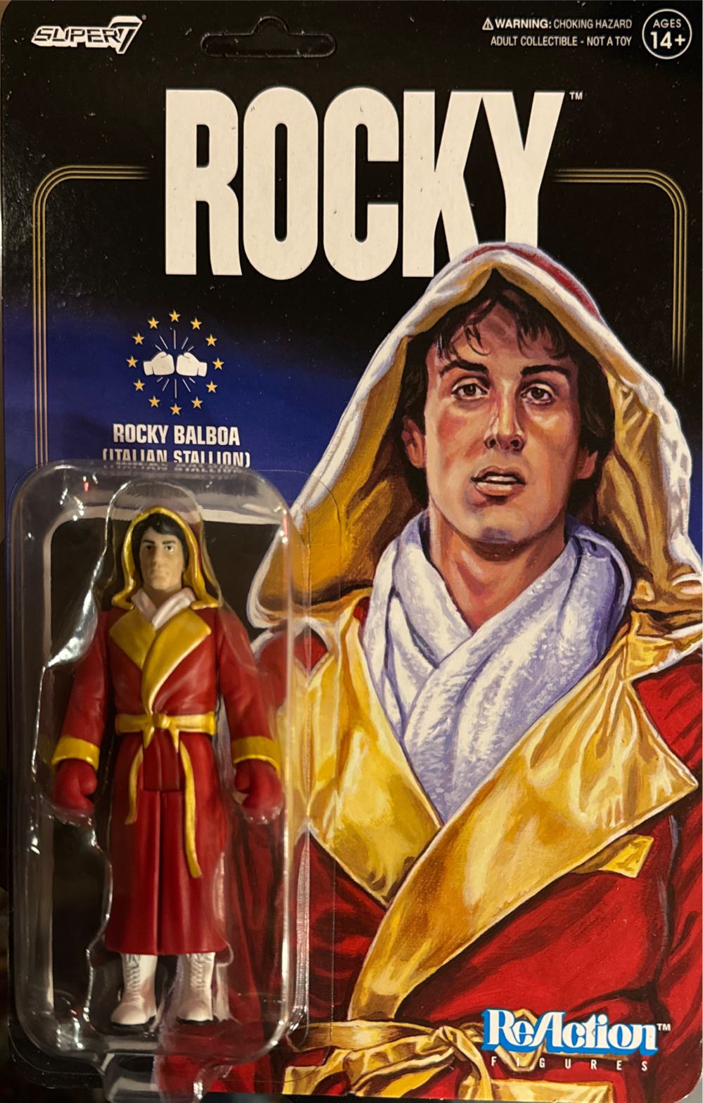 Super7 Rocky Reaction Figures Wave 03 Bundle Rocky Italian Stallion Rocky Street And Mickey Rocky I Action Figures Classic Movie Collectibles And Retro Toys  vinyl figure collectible [Barcode 840049823624] - Main Image 2