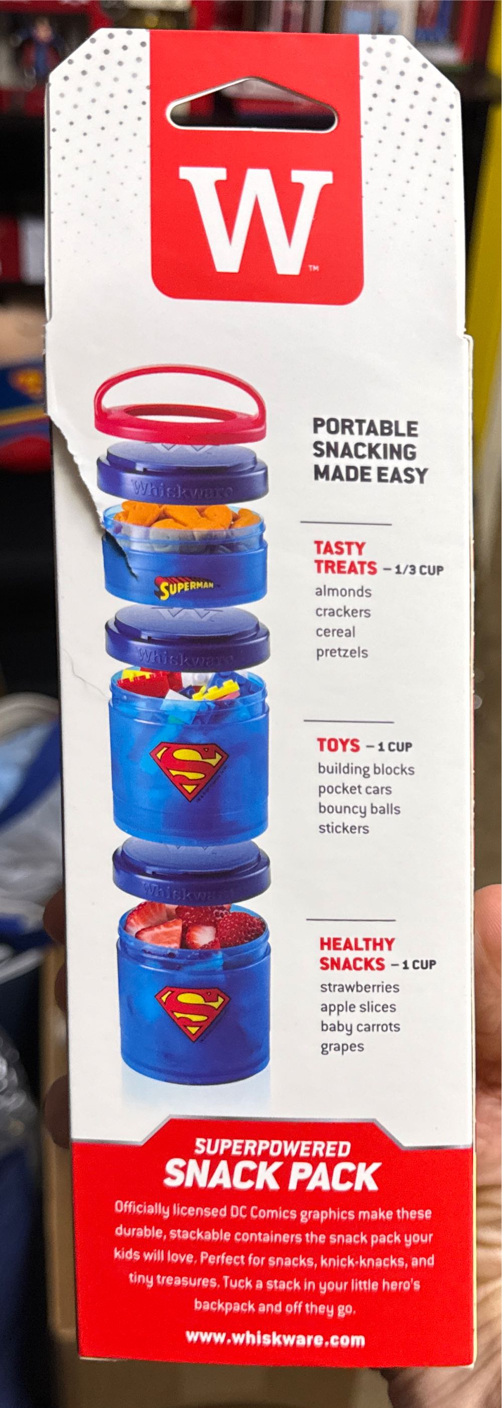 Superman Justice League, Portable Snacking Containers  vinyl figure collectible - Main Image 2