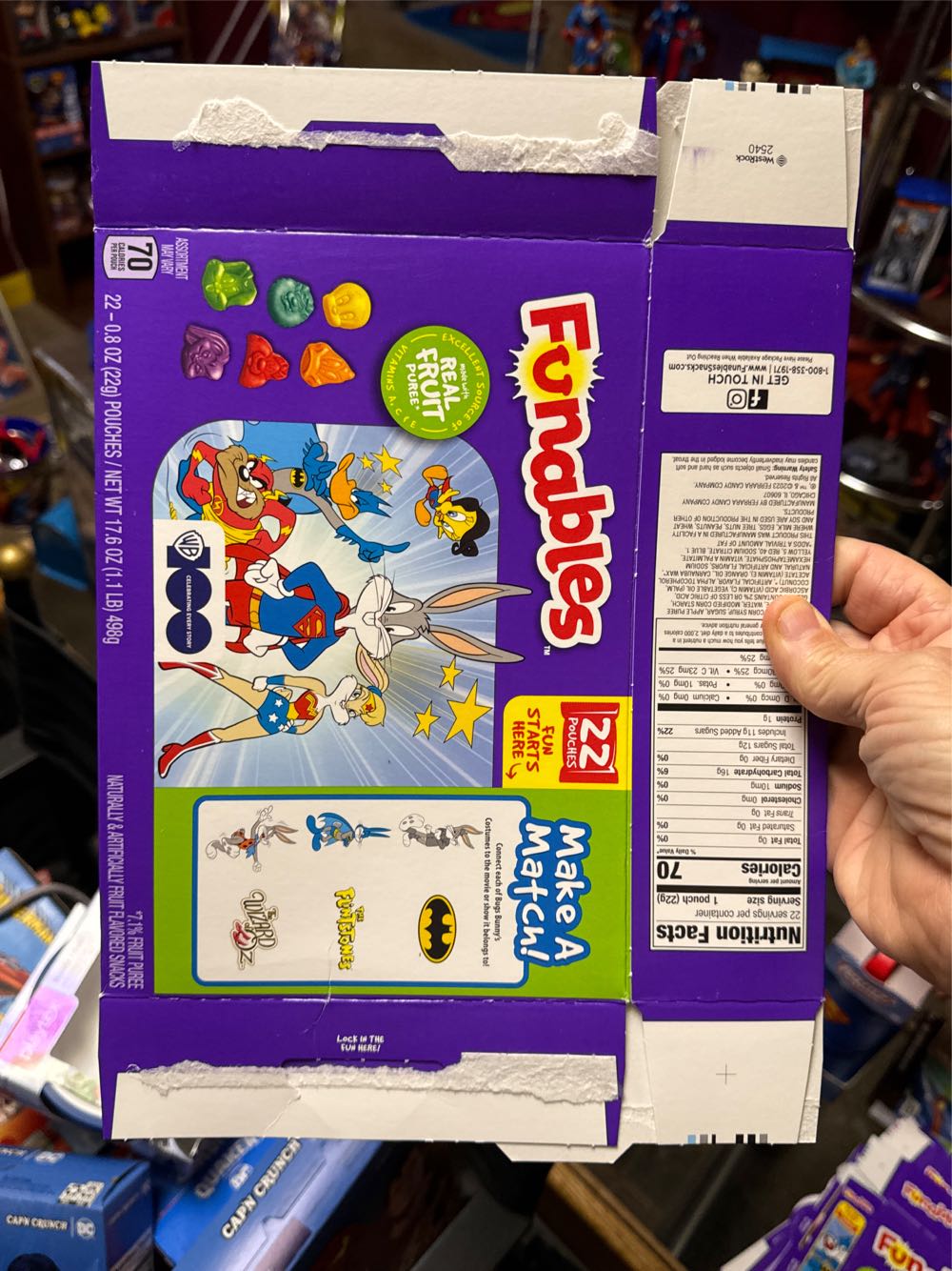 Funables Fruit Snacks Dc Superman Comics  vinyl figure collectible [Barcode 041420055195] - Main Image 4