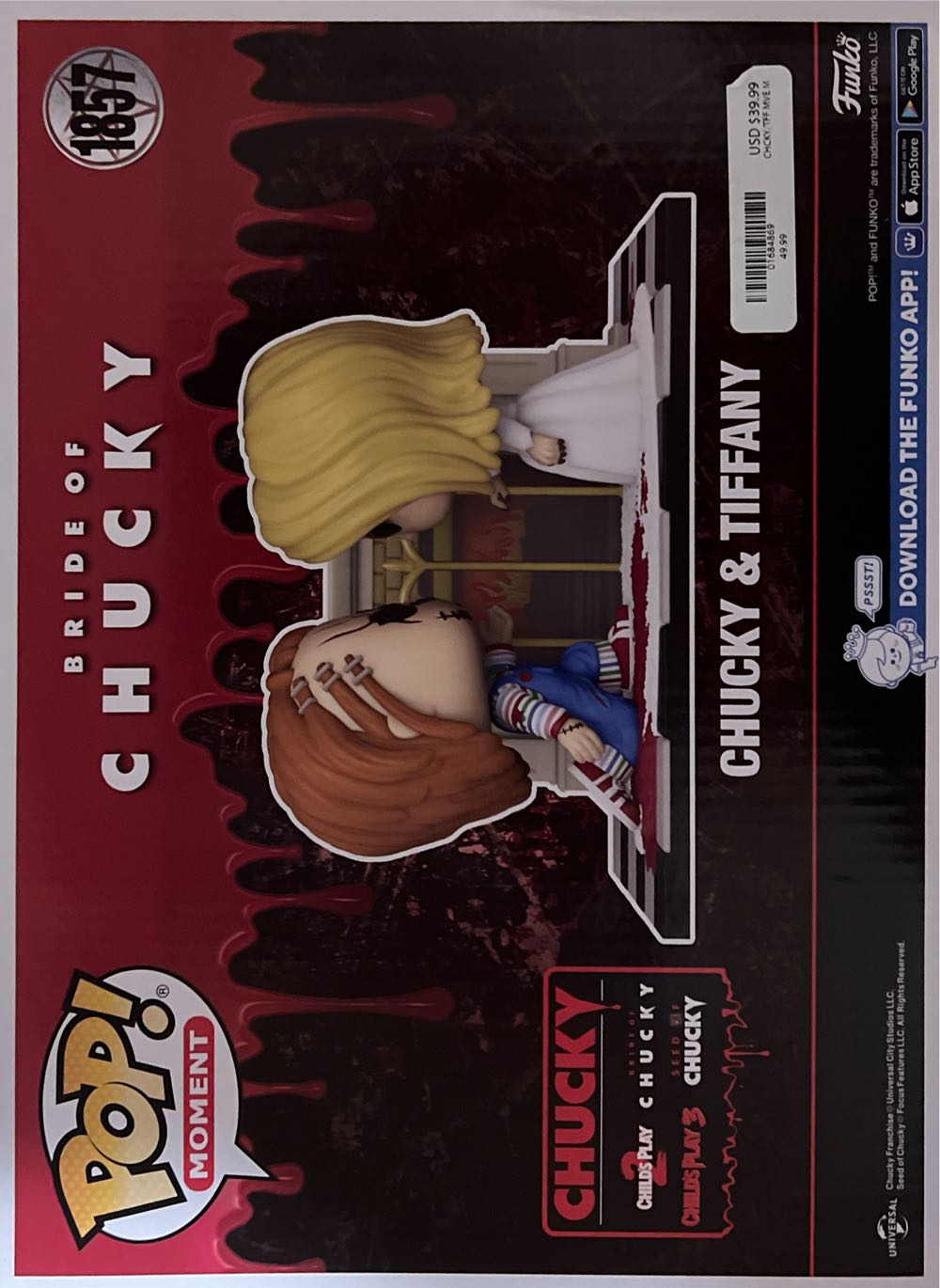 Chucky & Tiffany - Child’s Play vinyl figure collectible [Barcode 889698816922] - Main Image 2