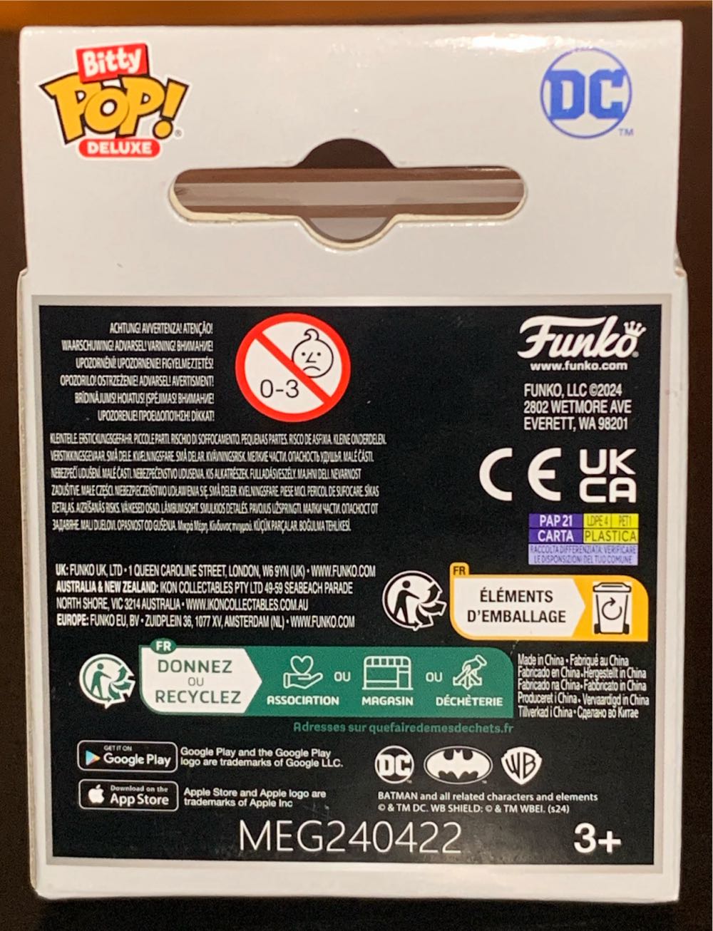 Batman (Hush) DC  239 - FUNKOPOP - Bitty Pop Deluxe - DC Comics vinyl figure collectible [Barcode 889698812986] - Main Image 3