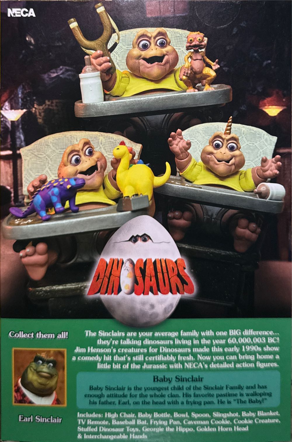 Neca Dinosaurs: Baby Sinclair - Dinosaurs vinyl figure collectible [Barcode 634482435212] - Main Image 4