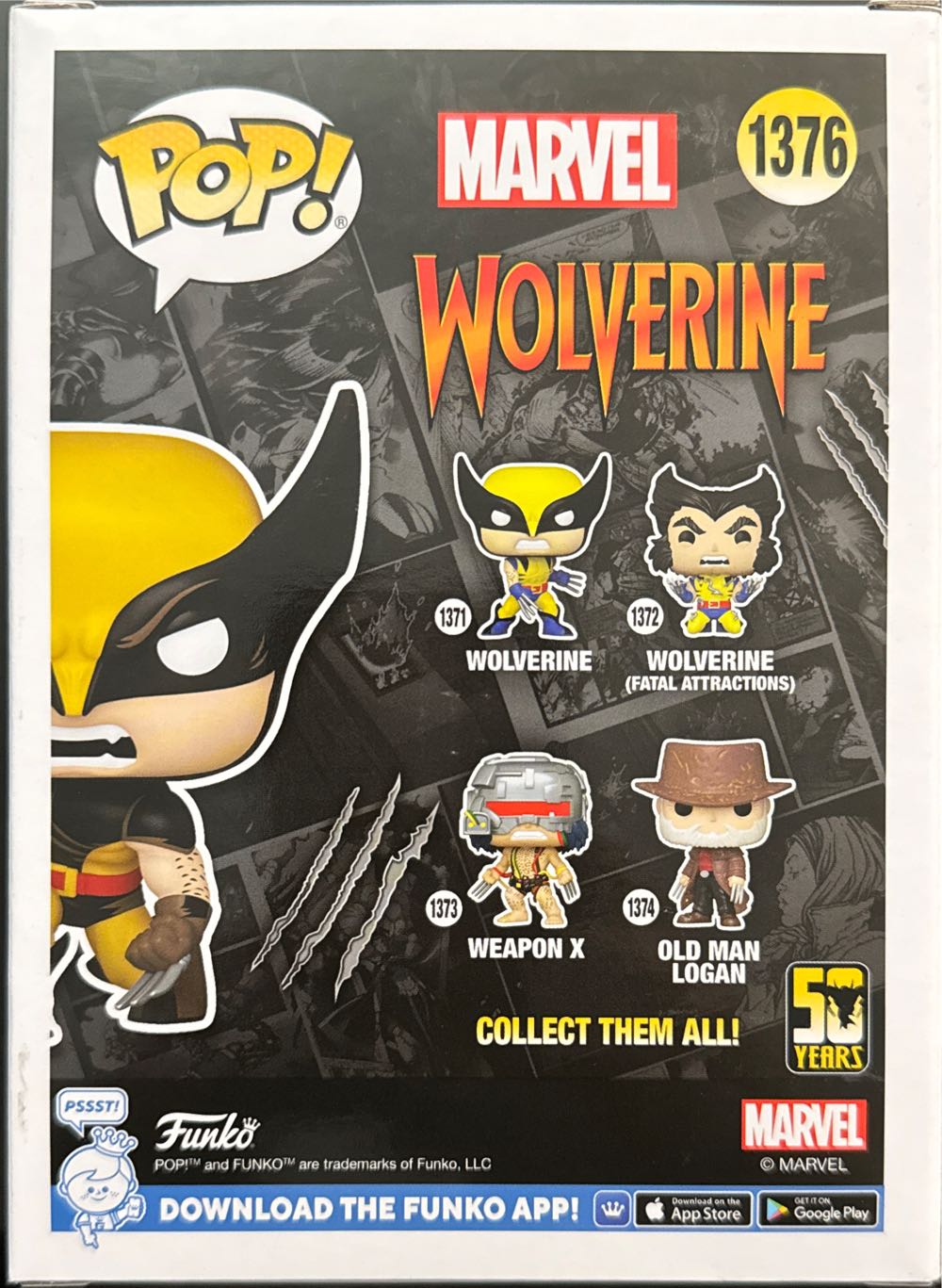 Wolverine 50th Anniversary - Marvel Universe vinyl figure collectible [Barcode 889698785396] - Main Image 3