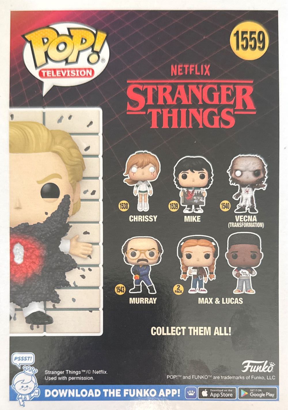 001 (Vaporizing) - Stranger Things vinyl figure collectible [Barcode 889698783101] - Main Image 2