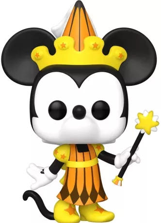 Disney -1485- Minnie Mouse ( Halloween-striped Orange Dress) - Mickey Mouse vinyl figure collectible [Barcode 889698799034] - Main Image 3