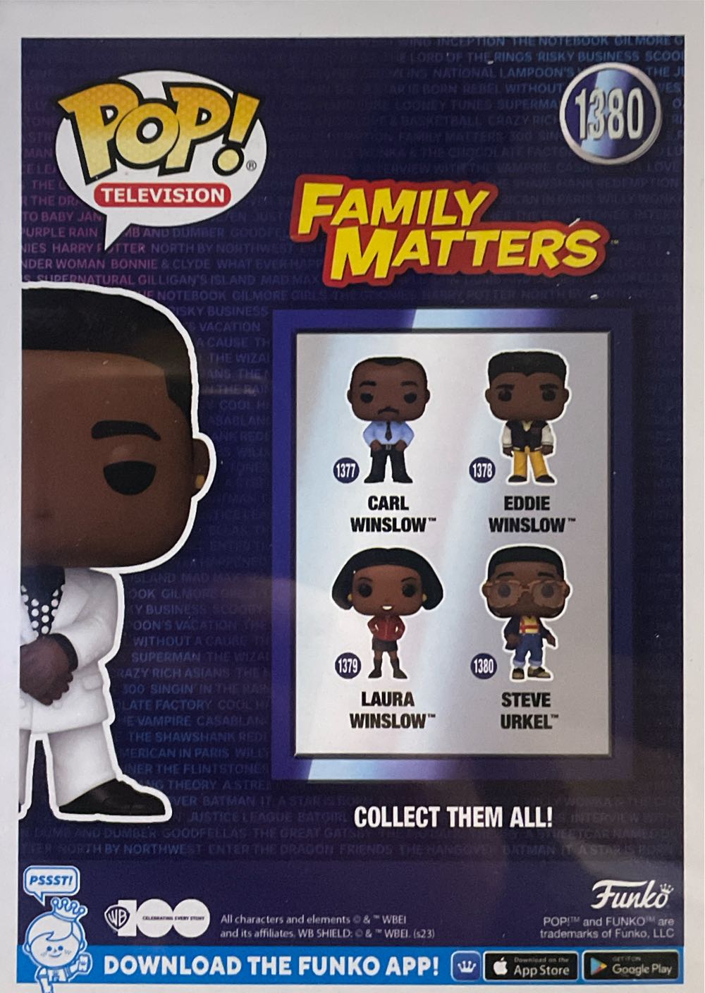 Steve Urkel - White Suit  vinyl figure collectible [Barcode 889698725118] - Main Image 3