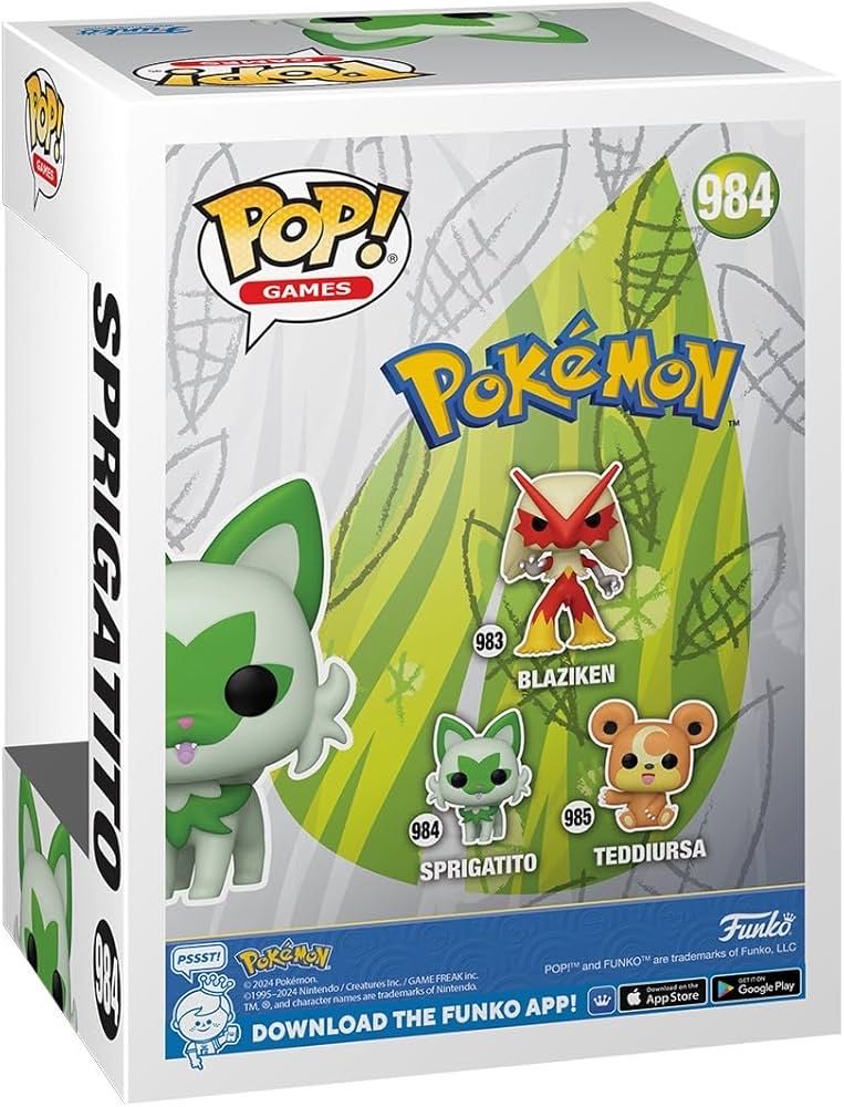 Sprigatito - Pokémon vinyl figure collectible [Barcode 889698751902] - Main Image 2