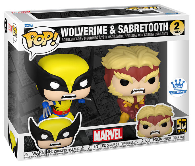 Wolverine & Sabretooth - Marvel Universe vinyl figure collectible [Barcode 889698775984] - Main Image 2