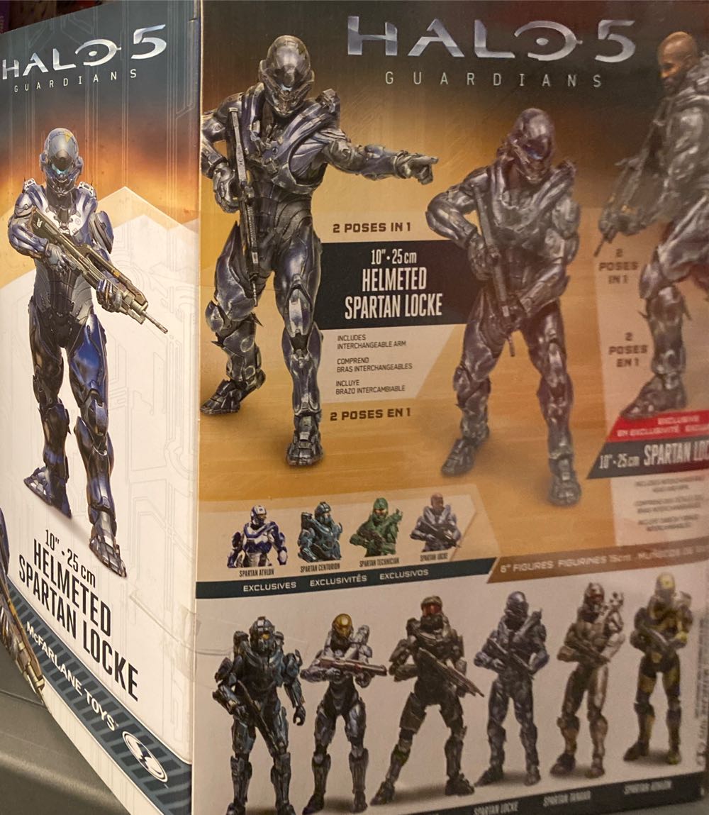 Mcfarlane Toys Halo 5: Guardians 10” Spartan Locke Figure Helmeted Version  vinyl figure collectible [Barcode 787926191790] - Main Image 3